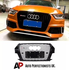 Audi RSQ3 Style Q3 SQ3 Front Main Grille Gloss Black Honeycomb Mesh Grill 13-16