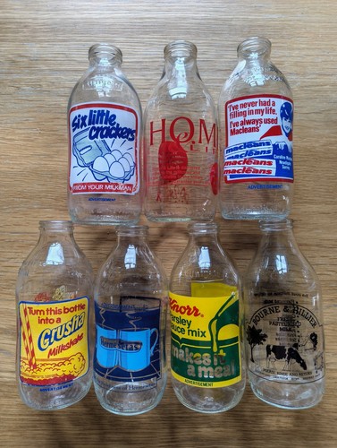 Unigate milk bottle glass - milk,