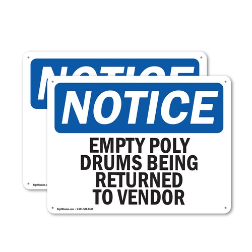 Empty poly drums - (2,