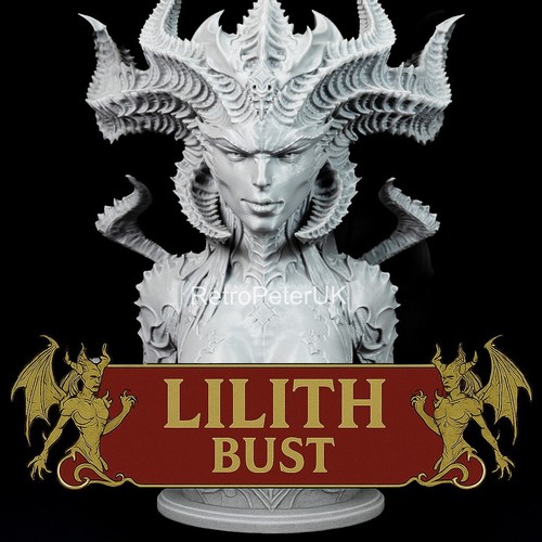 Diablo lilith bust statue - iv,