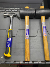 FAITHFULL TOOLS  Hammer Set 16oz Steel Claw Hammer & TWO Rubber Mallets