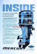 MERCURY '1100 SS' Outboard Motor ADVERT Vintage Original 1967 Print Ad 684/82