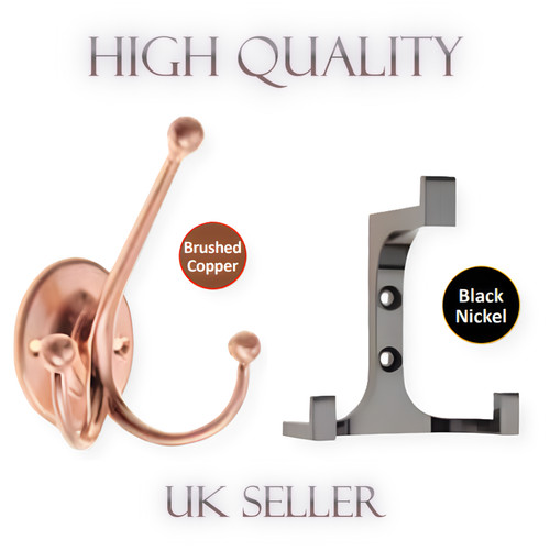 Decorative metal door hooks - door,