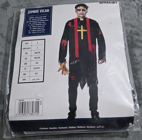 Amscan zombie vicar halloween - zombie,