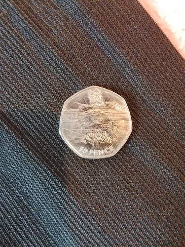 Olympic swimming 50p coin - olympic,