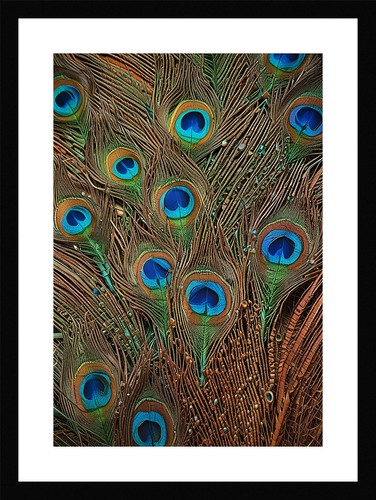Majestic peacock framed print - peacock,