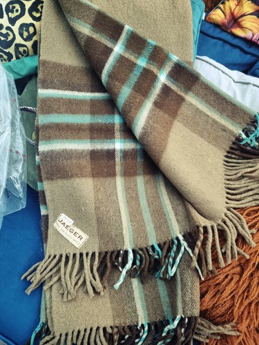 Jaeger vintage blanket british - vintage,