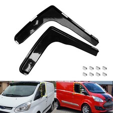 For Ford Transit Custom 2012-On Wind Rain Sun Guard Window Deflectors With Clips