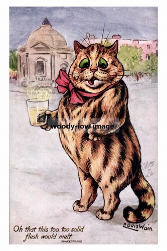 Rp17045 louis wain - louis, cat