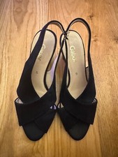 Gabor navy leather suede