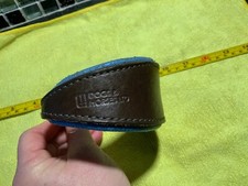 Dogs And Horses Hound Collar Brown Blue Padded Leather Size XS