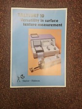 Rank Taylor Hobson 12 Page  Talysurf 10 surface Measure technical brochure 