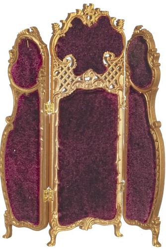 Dolls house dressing screen - house,