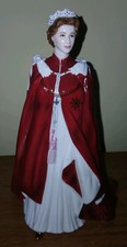 2006 Royal Worcester QUEEN ELIZABETH II Figurine 80th BIRTHDAY Robes of the OBE