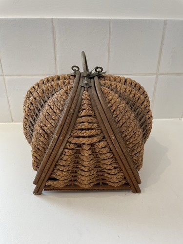 Antique sewing basket with - sewing,