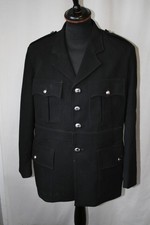 Vtg 1960's black wool Merseybus driver conductor jacket size large 42" revival