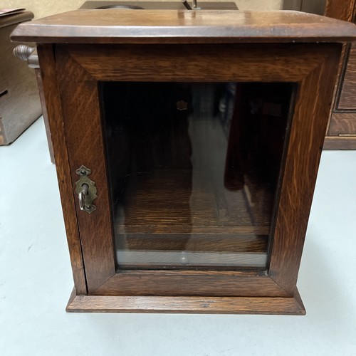 Small antique oak smokers - antique,