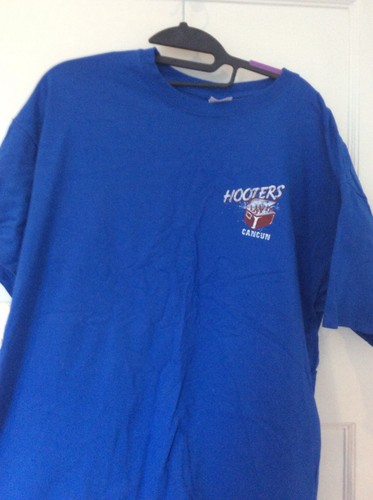 Hooters cancun shirt blue - cancun, xl