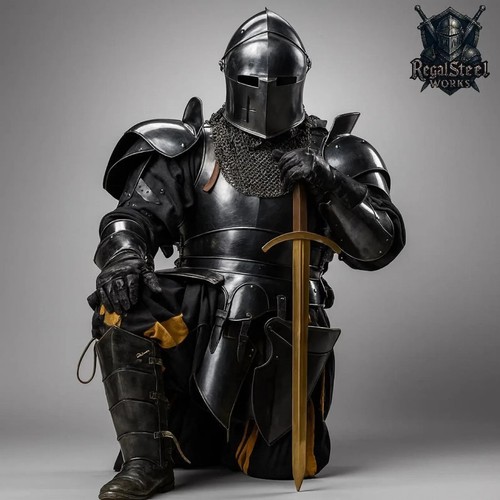 Dark barbuta knight armor - barbuta,