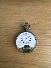 8 day silver pocket watch Swiss Made, Dé Posé, Non Magnetic 8jours, 5205