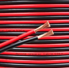 20m Red & Black Auline Speaker Cable Wire 105 Strand 12 AWG 3.3mm2 HiFi Audio