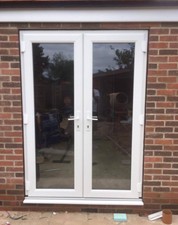 White uPVC French Doors / Back Doors / Made to Measure (#111)