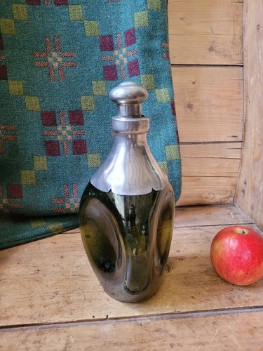 Victorian green glass and - glass,