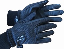 Ryda Black Thermal Thinsulate Waterproof Ladies Winter Horse Riding Gloves Snug!