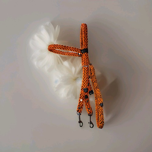 Custom hand woven - woven, headstall