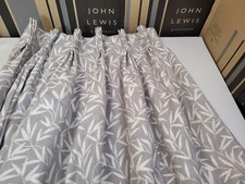 John Lewis MTM W135 x D218cm LAURA ASHLEY WILLOW LEAF Pinch Pleat Curtains £598