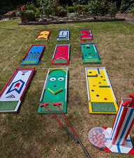 9 Hole Crazy Golf Course. (