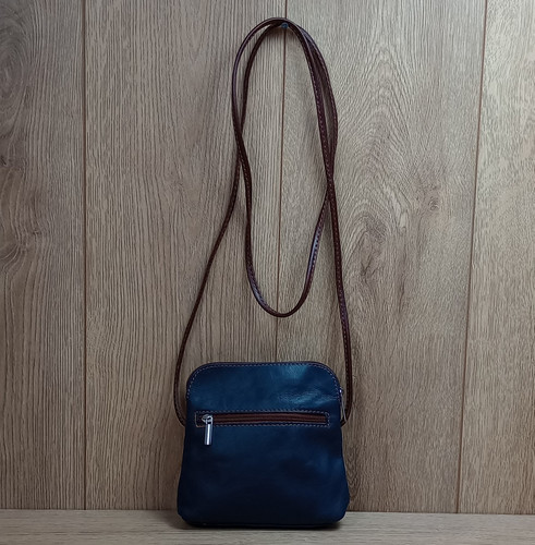 Vera pelle blue leather small - pelle,