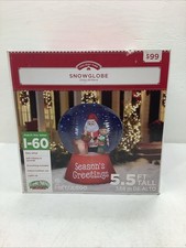 5.5' SANTA DEER SNOW FLURRY