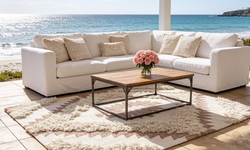 Dunelm wool rug woven - dunelm,