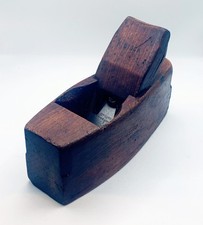 Vintage Thos Ibbotson & Co. Wooden Coffin Block Plane Carpenter Joiners Tool.