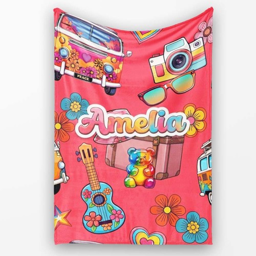 Soft fleece blanket - fleece, van