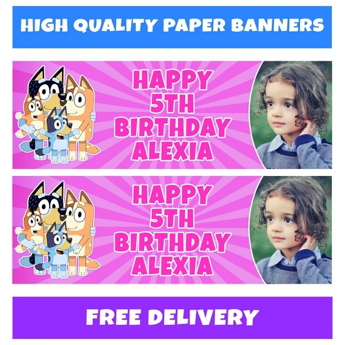 Bluey photo personalised - personalised,