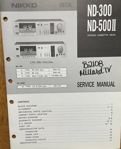 Nikko 300 500ii - nikko, nd-500ii