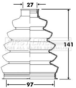 First line front outer boot - outer, cv