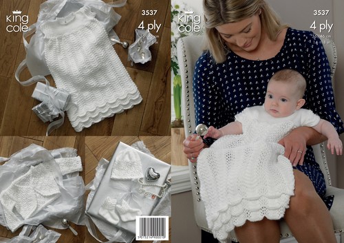 Christening set knitting - christening,