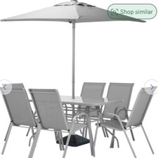 Sicily 6 Seater Metal Patio