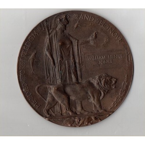 Ww1 death plaque - plaque, penny