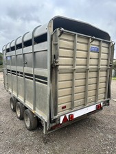 ifor williams 12ft triple axle livestock trailer DP120G