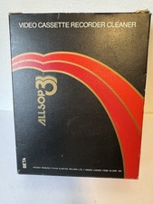 Allsop 3 Video Casette Recorder Cleaner Unused with Original Liquid Bottle