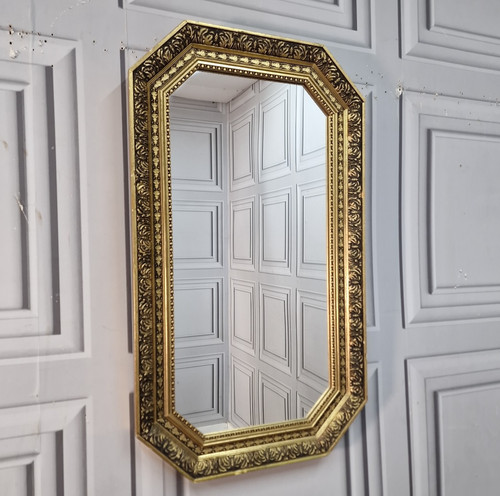 Vintage gilt wall mirror - vintage,