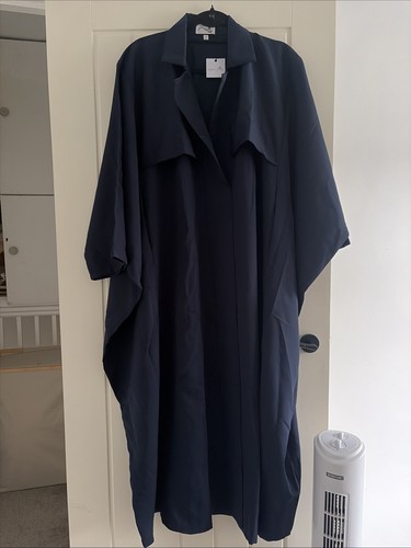 Abaya trench coat navy with - coat,