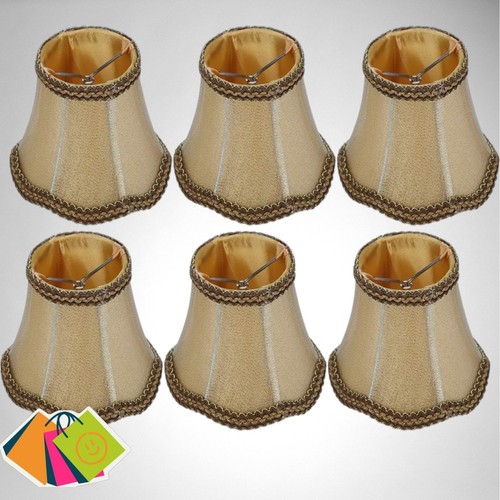 Gold lamp shades - 6,