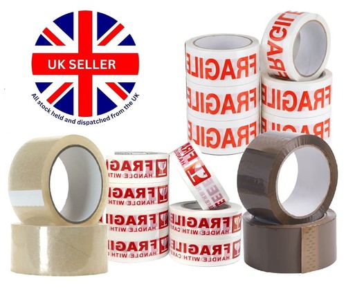 Clear brown parcel tape strong - clear,