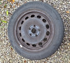 4x Winter Tyres 205/55 R16 on Steel Rims – Good Tread, Fits Skoda Octavia