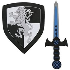 Kid's Knight Warrior Sword & Shield Foam Toy Set Soldier Halloween Fancy Dress